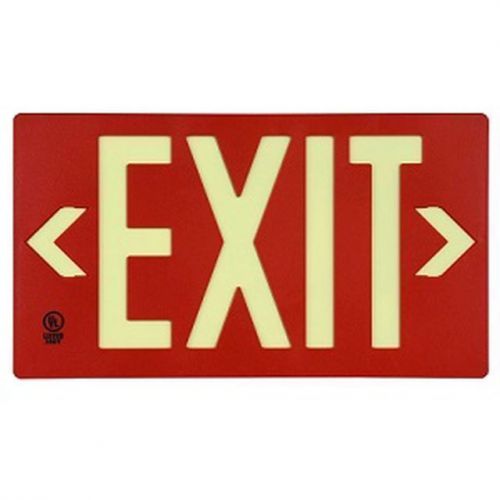 Jessup 7050-B PF50 Single Sided-Red Exit Sign Emergency Fixture  8-3/4 X 15-3/8
