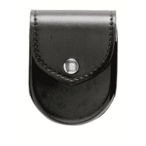 Safariland Black Plain Finish Nickel Snaps Handcuff Pouch With Top Flap - 90-2