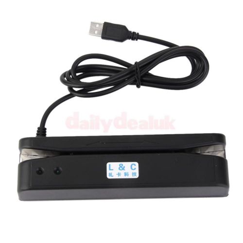 LC-402U USB Mini Credit Card Reader 2 Track Magnetic Mag Swiper POS Cashier