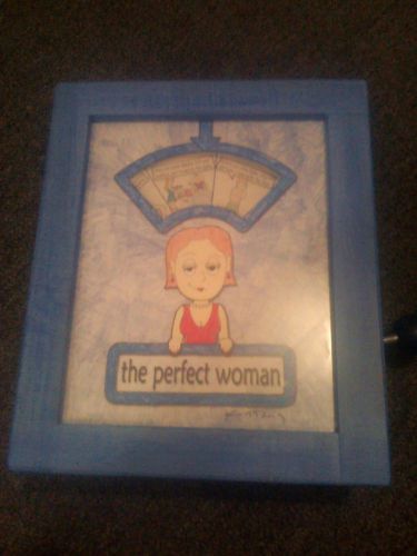 HLD Productions Blue Slot Machine Art by Ken Gash &#034;The Perfect Woman&#034; -Hand Made