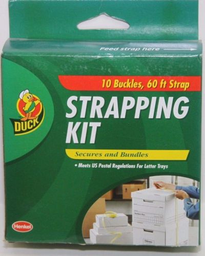 (4) Duck Brand Strapping Kit Includes 60 Feet of Strapping &amp; 10 Buckles per box