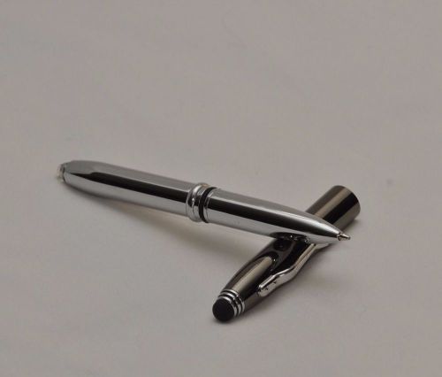 3 in 1 Triple Crown Function Gunmetal Pen, Stylus, Flashlight-HIGH QUALITY