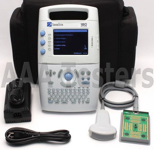 Sonosite 180 plus portable ultrasound system w/ c60 / 5-2 mhz transducer for sale