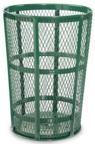 Rubbermaid SBR52 45 gal Green Street Basket Receptacle, 1 ea