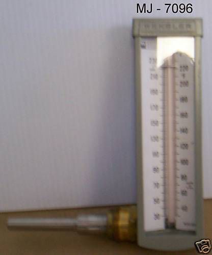 Weksler Instruments - Self-Indicating Thermometer with Stainless Steel Bulb(NOS)
