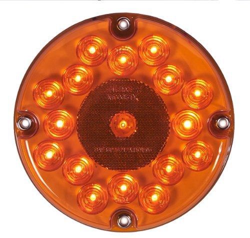 Maxxima M90081Y Amber 7&#034; Round Park/Turn Bus Light