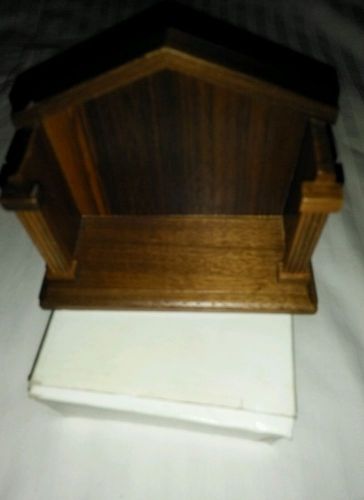 WOODEN BUSINESS CARD/PLACE CARD HOLDER  WALNUT FINISH
