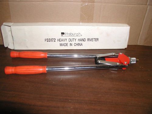 PITTSBURGH Heavy Duty 16&#034; Hand Riveter Set With Collection Bottle P/N 66422