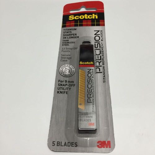 3M SCOTCH PRECISION TITANIUM REPLACEMENT BLADES UTILITY KNIFE NEW IN PACK