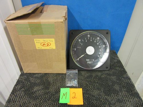 MKC MILITARY NAVY BOAT SHIP SPECIAL DIAL SCALE METER MK709-17 FEET TONS NEW