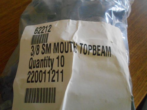 New 3/8&#034; small mouth top beam clamp bag of 10 62212 for sale
