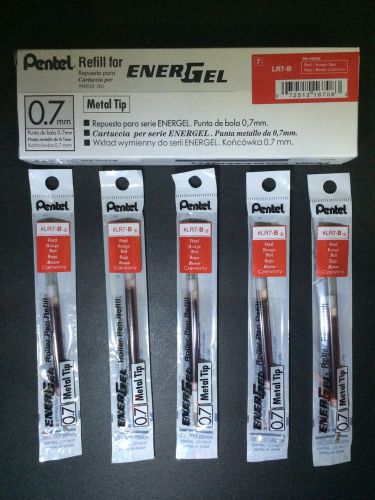 Pentel Energel 0.7mm refill LR7 Red 12pcs