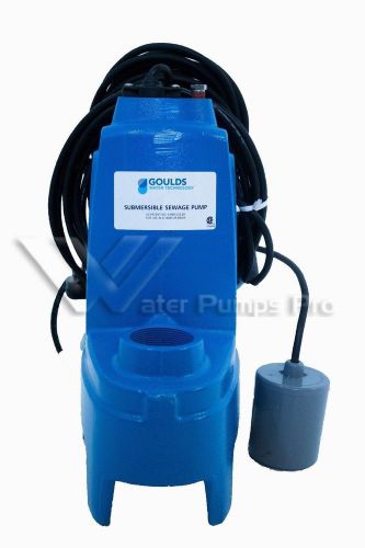 Ps51p1f goulds 1/2 hp 115 volts submersible sewage pump for sale
