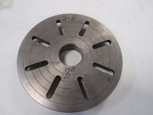 LATHE FACE DOG PLATE 2-8 THREAD  MOUNT 8 INCH DIAMETER