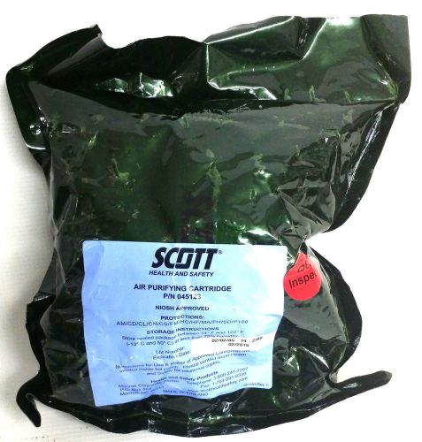 New Scott Air Purifying Gas Mask Respirator Enforcement Cartridge 045123 NIOSH