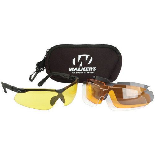 Walkers Game Ear GWP-ASG4L2 Sport Glasses w/Interchangeable Lenses