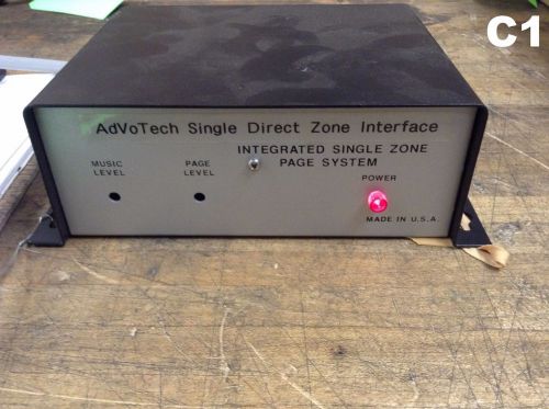 AdVotech Valcom V-2000 Integrated Single Zone Page System Intercom Pager control