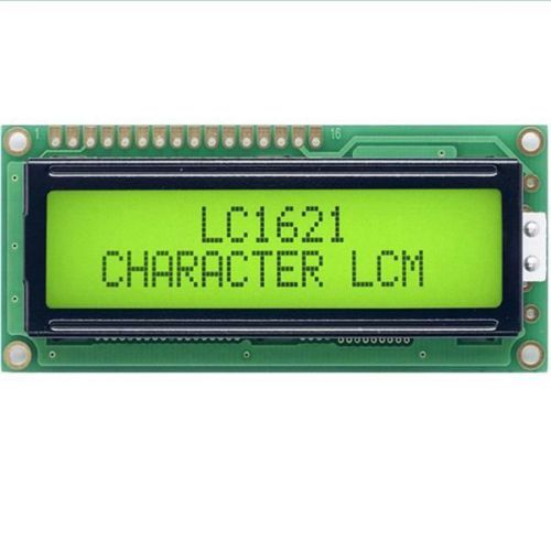 1602 16X2 16*02 Character LCD Module Display LCM Y-G Yellow Green  Backlight