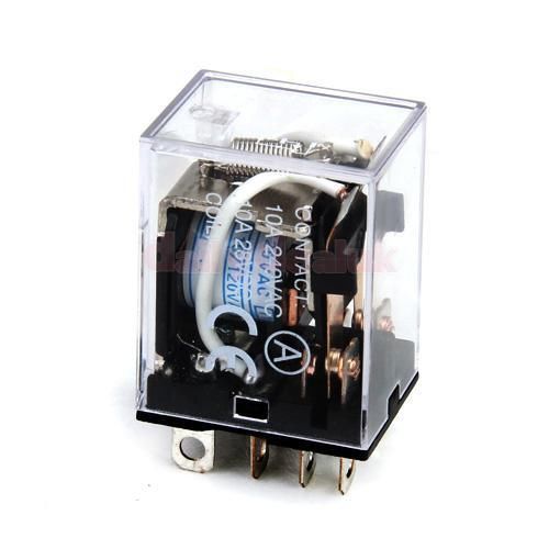 Ly2 100v / 110v ac plug in electromagnetic relay with 8 pin solder terminal for sale