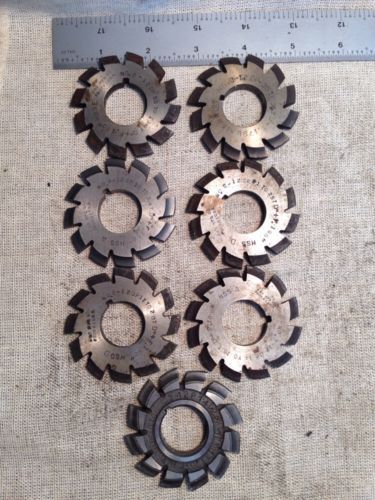 12 Pitch Gear Cutter Set (incomplete)