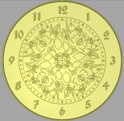 STL file of New Wall Clock #22 3d or engrave - Model for CNC Router Machine