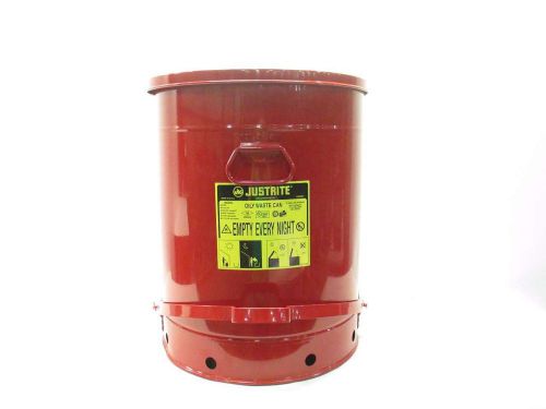 NEW JUSTRITE 09700 80-LITRE OILY WASTE CAN W/ FOOT OPERATION D509914