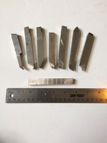 Lot Of 8 Used Pre-Ground 1/2&#034; HSS Lathe Tool Bits--Tantung G-Mo Max-Armstrong