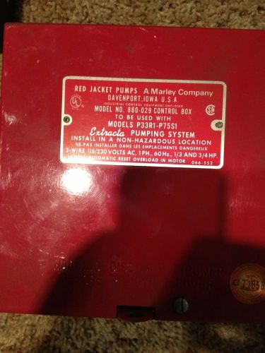 VEEDER- ROOT RED JACKET PUMP CONTROL BOX. 880-029 NEW!!!