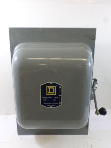 SQUARE D 82254 200 AMP 240 VOLT DOUBLE THROW SAFETY SWITCH 1 PHASE 3 WIRE