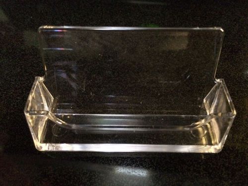 21 Premium Clear plastic business card display stand holders
