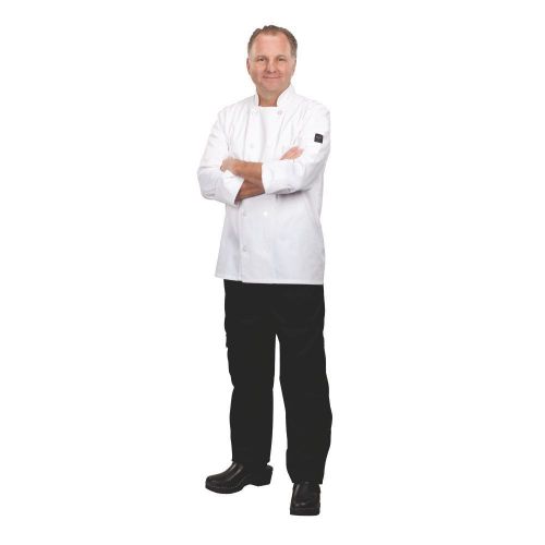 Chef Revival J100-M Basic White Double Breasted Medium Chef Coat