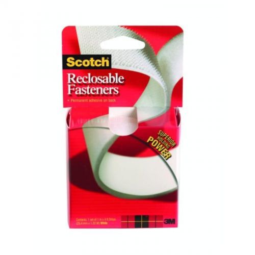 Scotch White Reclosable Fasteners, 1&#034; By 48&#034; 3M Misc Hangers RF7740 051131833050