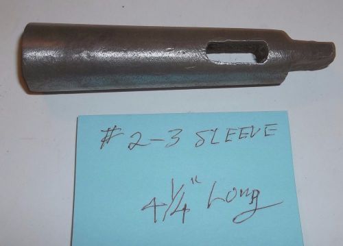 # 2 – 3 MORSE TAPER SLEEVE ADAPTER FOR LATHE DRILL PRESS MILLING MACHINE (B)