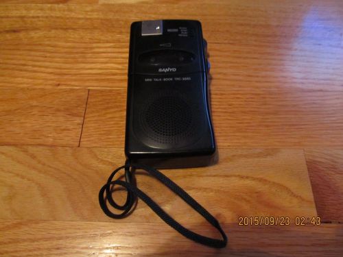 SANYO TRC-3680 MINI CASSETTE VOICE RECORDER DICTAPHONE DICTATION WORKING