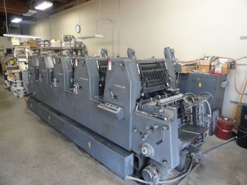 Heidelberg gtofp 52, year 1985, five color press, alcolor dampening for sale