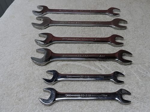 ARMSTRONG, ASSORTED, METRIC, OPEN END, WRENCHES, (6)