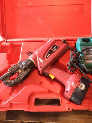 Burndy pat600c-18v insulated head battery hydraulic crimper crimping pat600 tool for sale