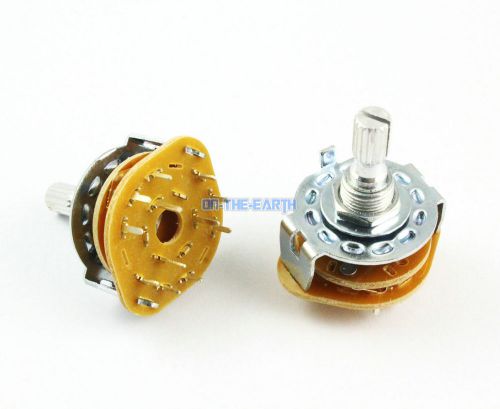 12 Pieces 3 Pole 3 Position 3P3T Channel Band Rotary Switch Selector