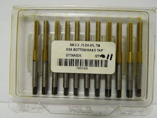 Generic straight flute taps thread size (mm): m4.5x0.75 thread limit: d4 for sale