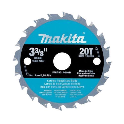 Makita A-95021 3-3/8&#034; x 20 Tooth Carbide Circular Saw Blade