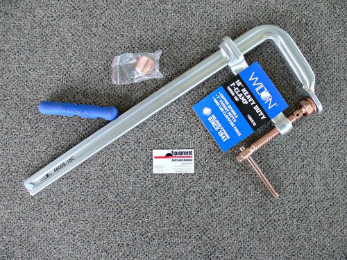 Wilton 18&#034; f-clamp ~ spark-duty w/ copper spindle ~ model 4800s-18c for sale