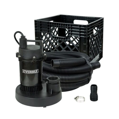Everbilt 1/4 hp submersible utility pump kit - up to 2700 gph for sale