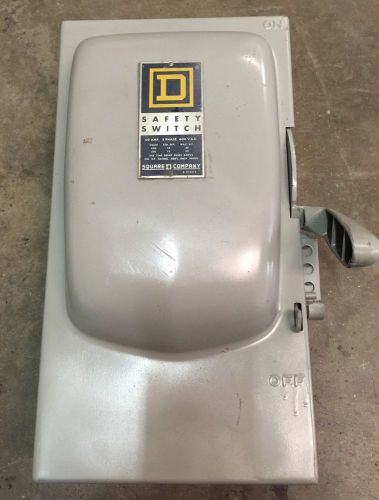 Square D 60 Amp 600 Volt Fusible Disconnect Switch H363 Old Style