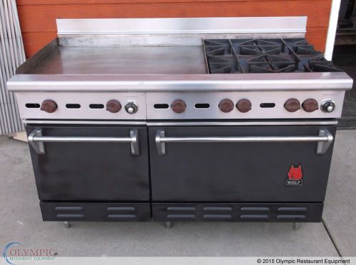 Wolf 56&#034; Challenger Double Oven Range Model# CHR-4-18-29-FT34A **REFURBISHED**