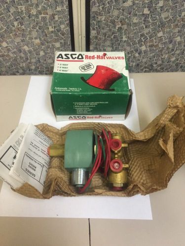 1/4&#034; asco red hat ii ht8345g1mo 2,3,4-way solenoid valve nib for sale