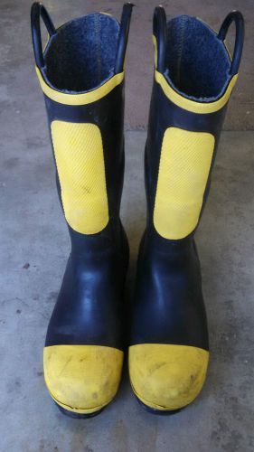 Firefighter bunker boots size 12 w