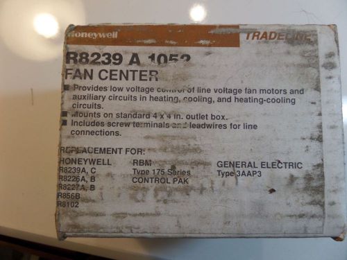 Honeywell r8239 a 1052 fan control center 120v-24v 38va for sale