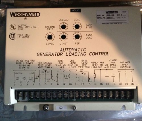 9905-096 WOODWARD AUTOMATIC GENERATOR LOADING CONTROL