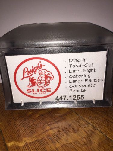Luigi&#039;s Slice Sacramento Napkin Dispenser Box Pizza