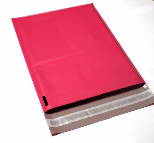 200 pink 10x13&#039;&#039; poly mailers shipping envelopes couture boutique bags 2.5mil for sale